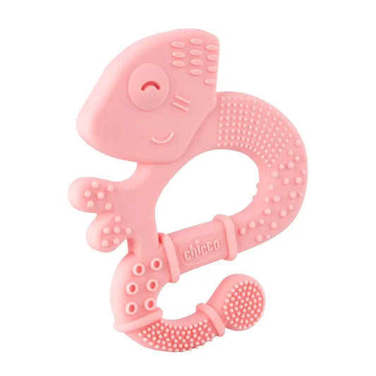 Jouet de dentition Chicco Super Soft Iguana 2M+ Rose