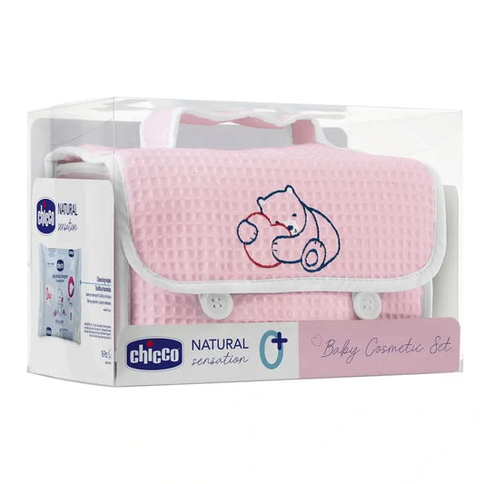 Coffret cadeau Chicco Natural Sensation Pique Pouch Rose
