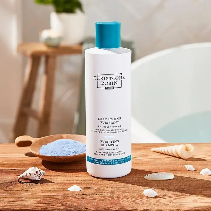 Christophe Robin Shampooing purifiant à la boue thermale, 250 ml