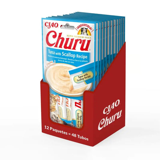 Churu Cat Thon Saint-Jacques Recette Display 12X56Gr