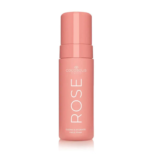 Cocosolis Rose Mousse nettoyante et hydratante pour le visage, 150 ml