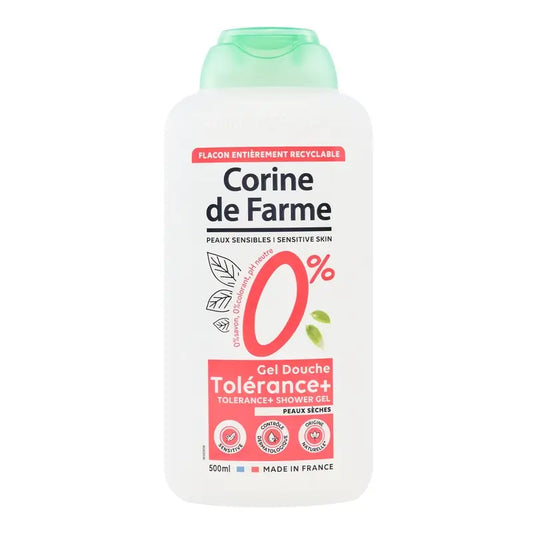 Corine De Farme Gel douche pur 0% pour peaux sèches, 500 ml