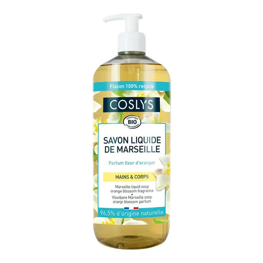 Coslys Savon de Marseille parfumé à la fleur d'oranger 1L, 1000 ml