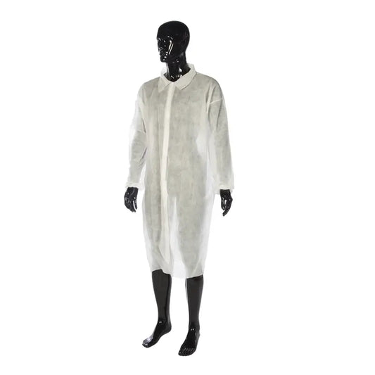 Cuatrogasa Blanc Polypropylène Manteau visiteur, 10 pcs.