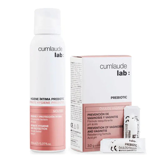 Cumlaude Lab Intimate Hygiene Pack Mousse Prébiotique 150 Ml + Œufs Prébiotiques , 10 unités