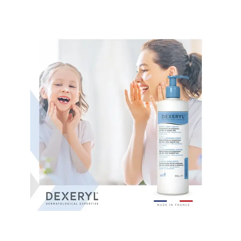 Dexeryl Crème émolliente, 500 gr