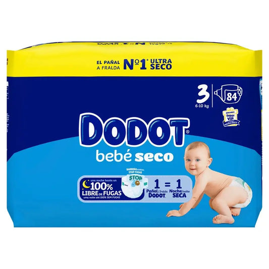 Dodot Baby Dry Taille 3 Jumbo, 84 couches