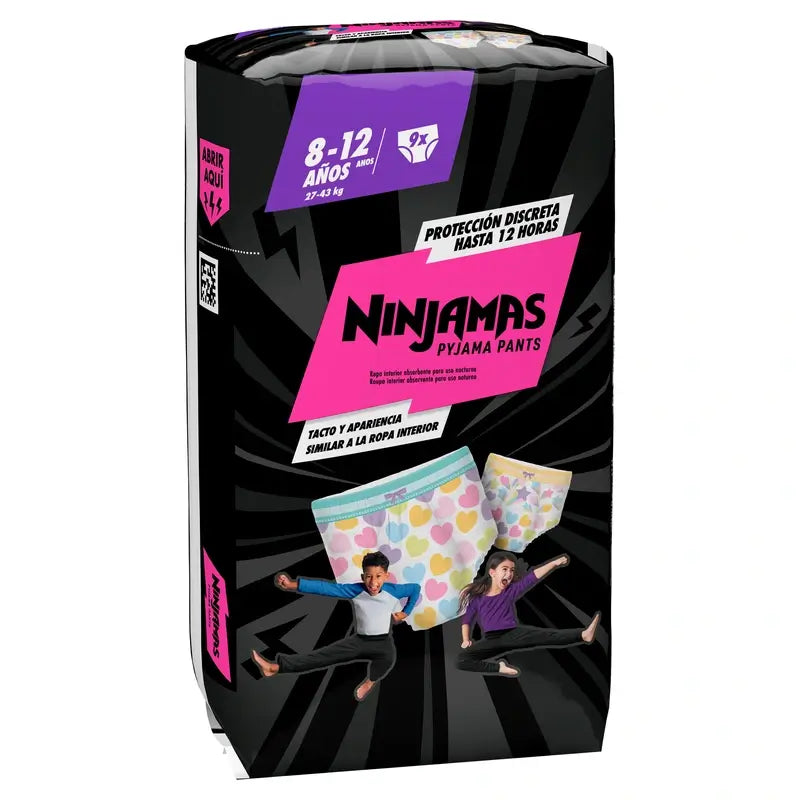 Dodot Ninjamas Taille 8 Coeur, 9 Couches