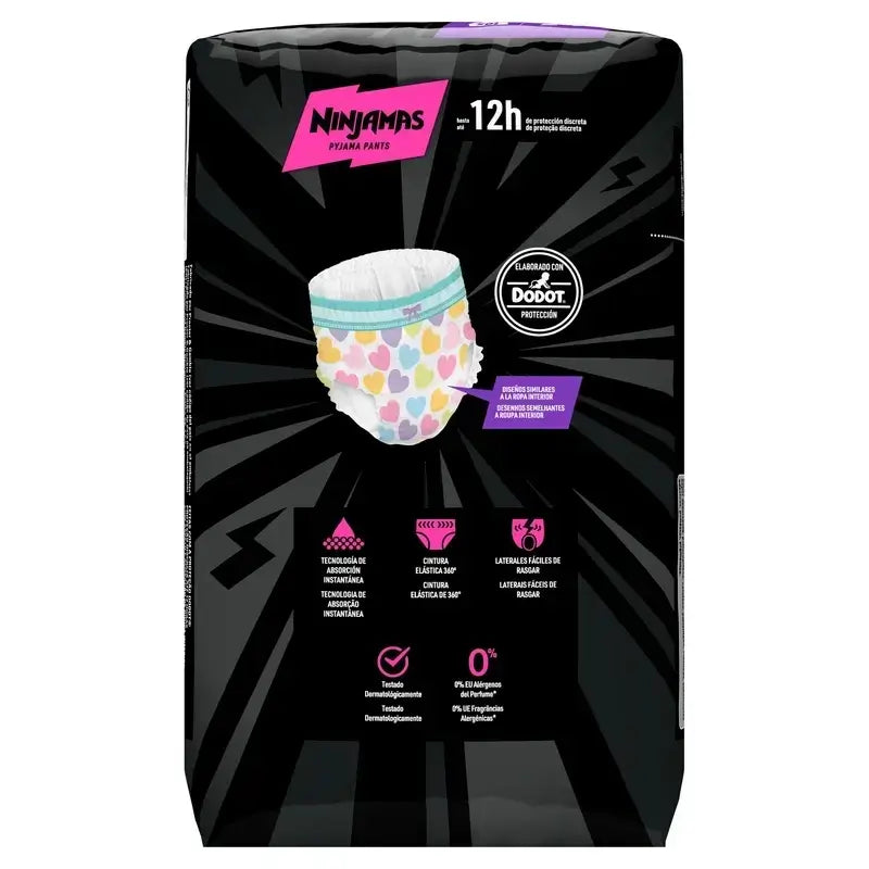 Dodot Ninjamas Taille 7 Coeur, 2X10 Couches