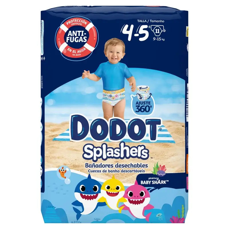 Dodot Splashers Couches à eau Taille 4-5, 11 pcs.