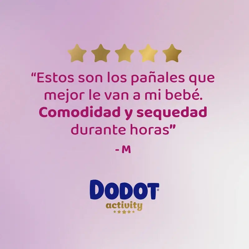 Dodot Activity Taille 7, 15kg+, 46 couches