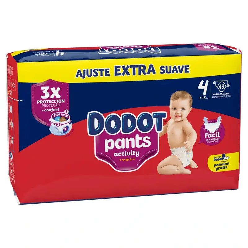 Dodot Pants Activity Taille 4, 43 Couches