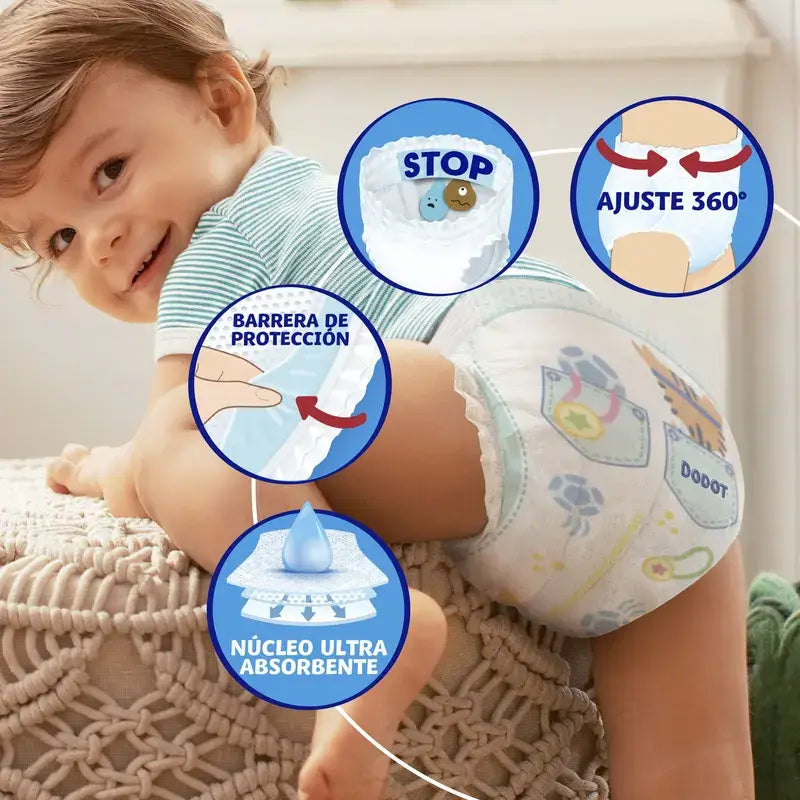 Culotte Dodot Taille 4, 62 Couches