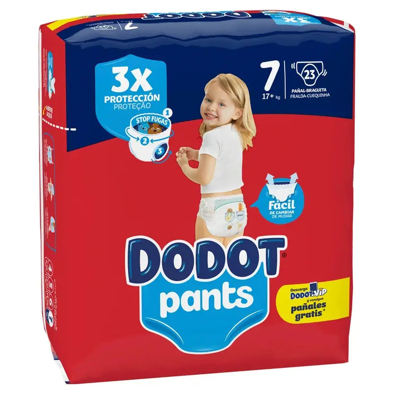 Culotte Dodot Taille 7 (+17 Kg), 23 Couches