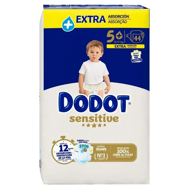 Dodot Sensitive Taille 5, 132 couches