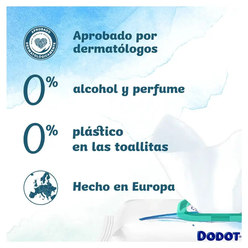 Dodot Dodot Total Care Aqua Wipes, 48 pièces