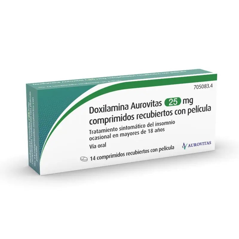 Doxylamine Aurovitas 25 mg, 14 comprimés pelliculés
