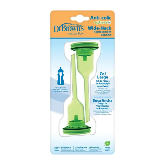 Kit de recharge Dr. Brown's 270 ml (2 valves, 2 tubes et 2 bouchons)