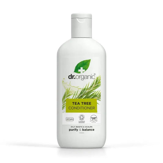 Dr. Organic Tea Tree Conditioner Cheveux gras et à problèmes, 265 ml
