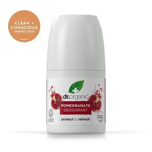 Déodorant à la grenade Dr. Organic Peau normale, 50 ml