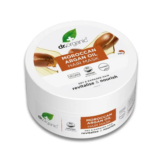 Masque capillaire à l'huile d'argan pour cheveux secs ou abîmés, 200 ml