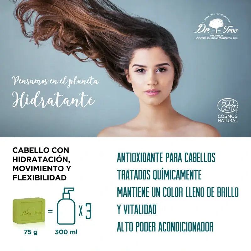 Tree Natural Shampooing solide hydratant pour cuir chevelu sensible