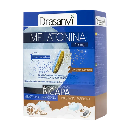 Drasanvi Melatonin Bicapa Retard , 60 comprimés