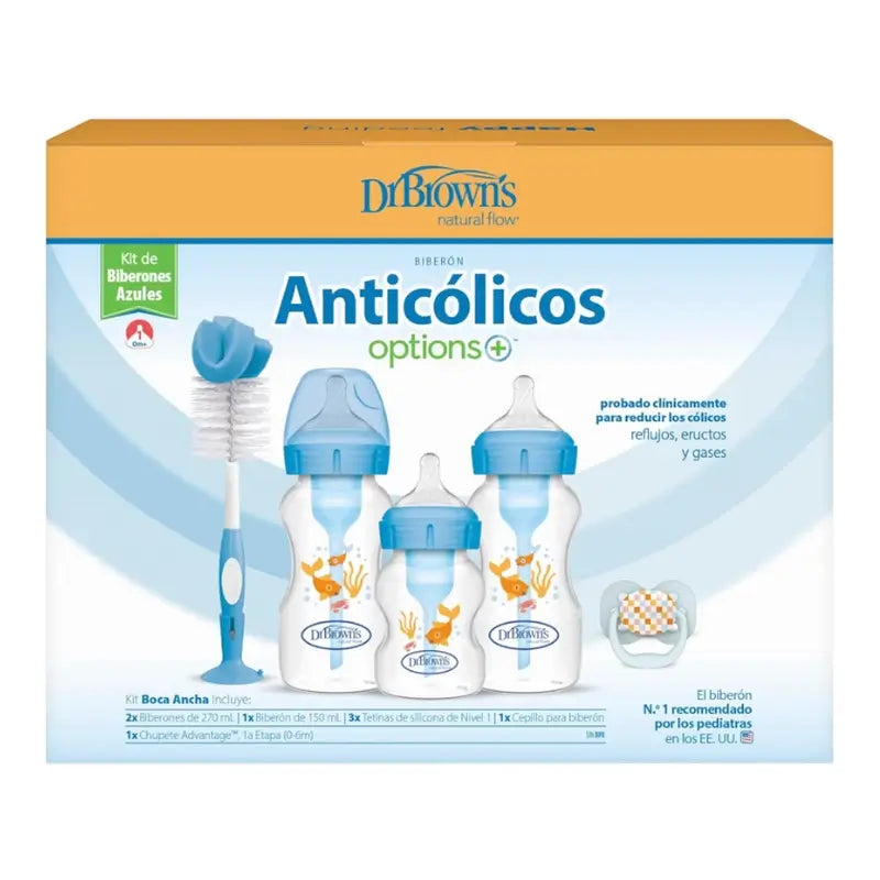 Brown's Blue Wide Mouth Options+ Gift Pack