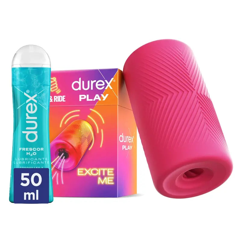 Durex Pack Masturbateur, Slide & Ride + Lubrifiant Fraîcheur, 50 Ml