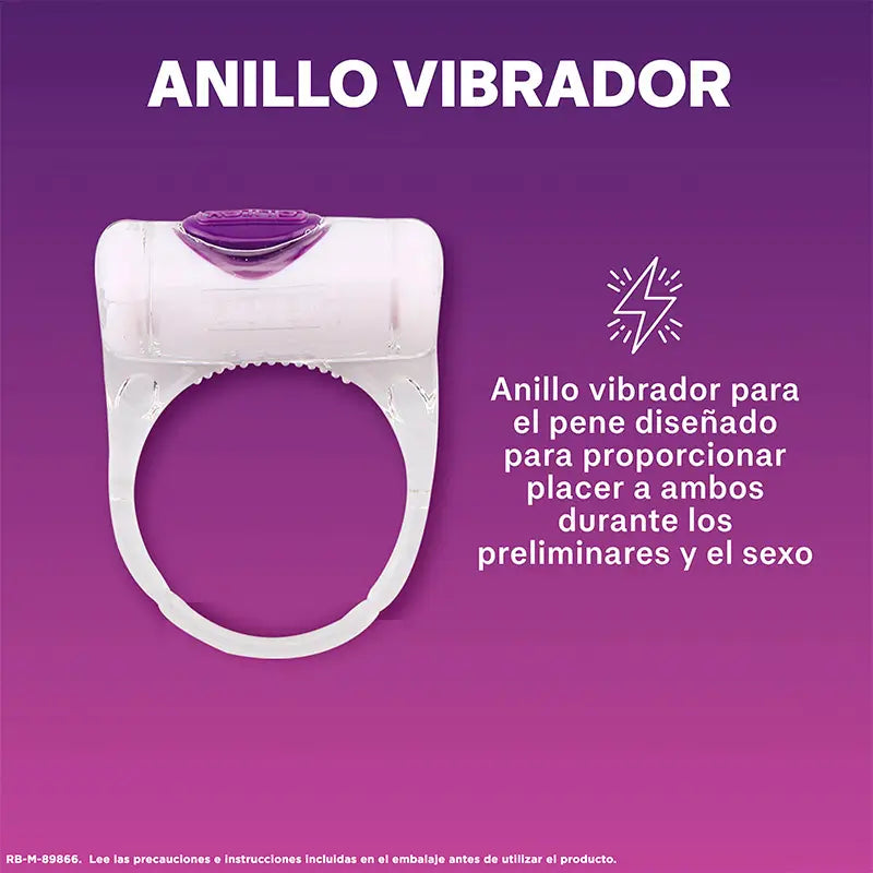 Durex Sex Toy Anneau Vibrant Vibrations Orgasmiques Intenses Stimulateur Clitoris
