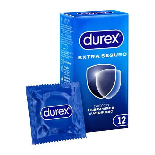Durex Extra Safe Natural Condoms with Extra Thickness 12 unités
