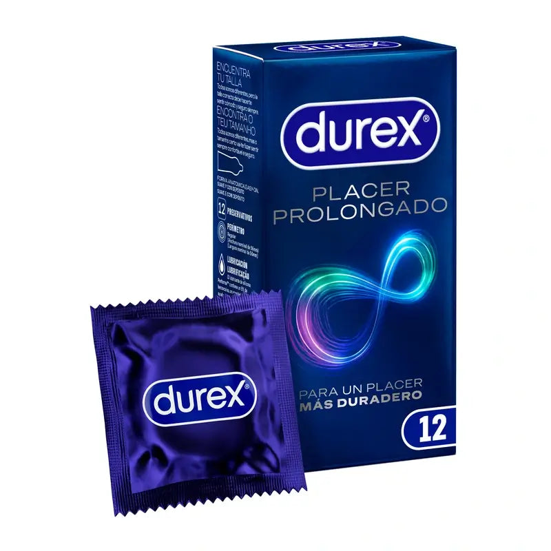 Durex Prolonged Pleasure Préservatifs avec effet retardateur 12 pièces