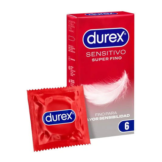 Préservatifs Durex Super Thin Total Contact 6 unités