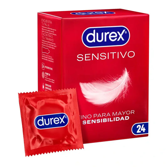 Préservatifs Durex Soft Sensitive pour une sensibilité accrue 24 unités