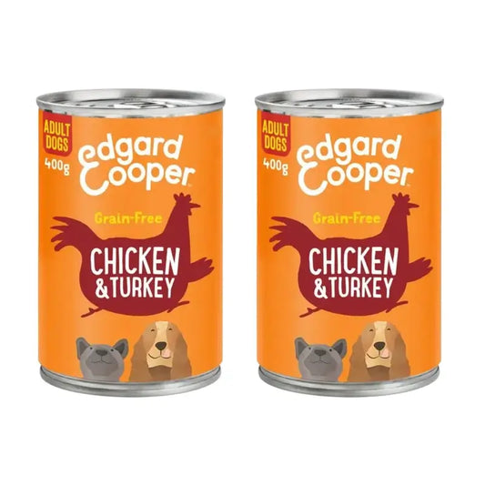 Edgard & Cooper nourriture humide pour chien 6X400G Poulet, paquet de 2
