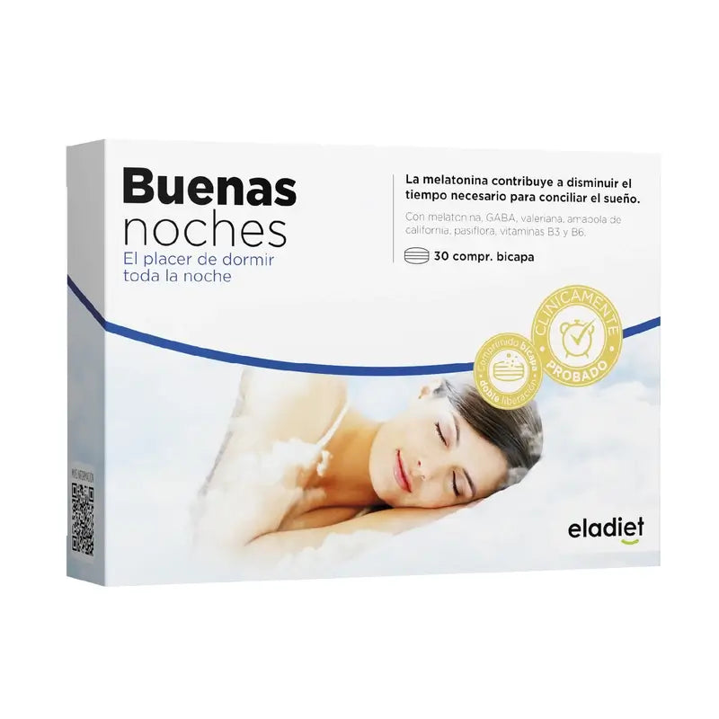 Eladiet Good Night Melatonin 1,85 Mg Mélatonine, 30 comprimés