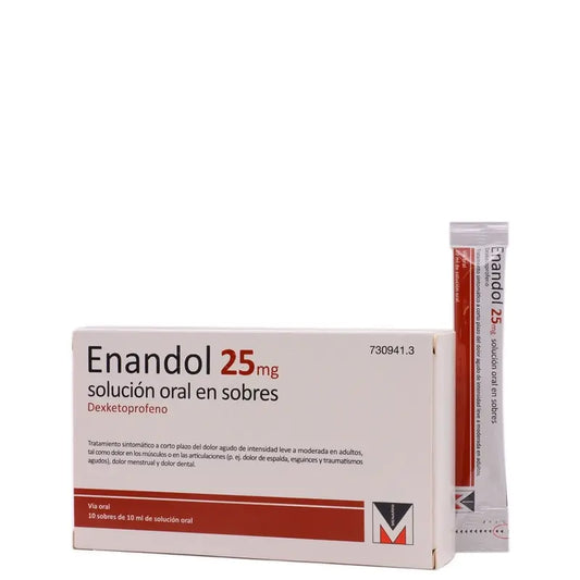 Enandol 25 mg 10 Sachets Solution orale 10 ml