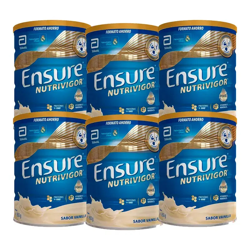 Ensure Nutrivigor Vanille Boîte en fer blanc, paquet de 6 x 850 grammes