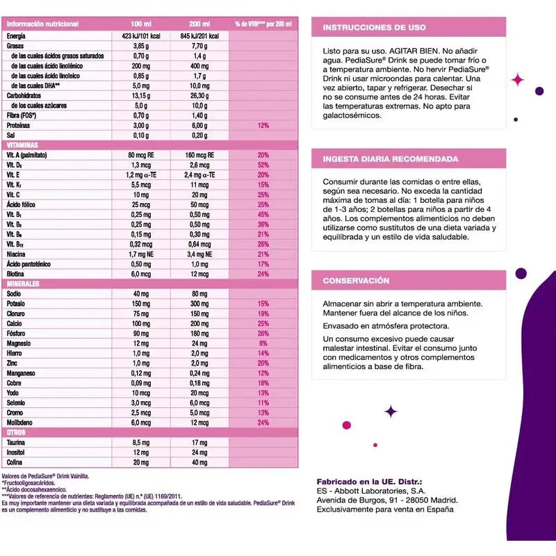 Ensure Nutrivigor Vanilla Milkshake Adultes, 4 bouteilles x 220 ml
