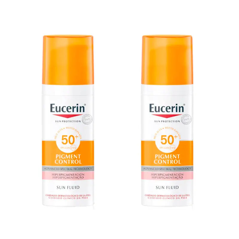 Eucerin Duplo Pigment Control Spf50+ Fluide Solaire, 2 x 50 Ml