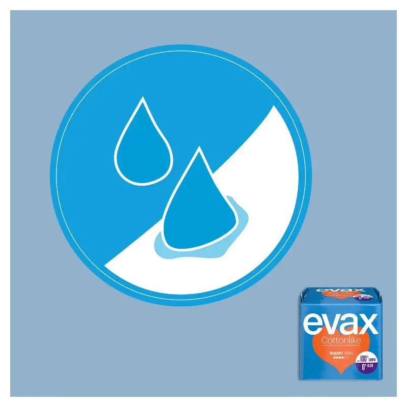 Evax Cottonlike Super Pads with Wings 12 unités
