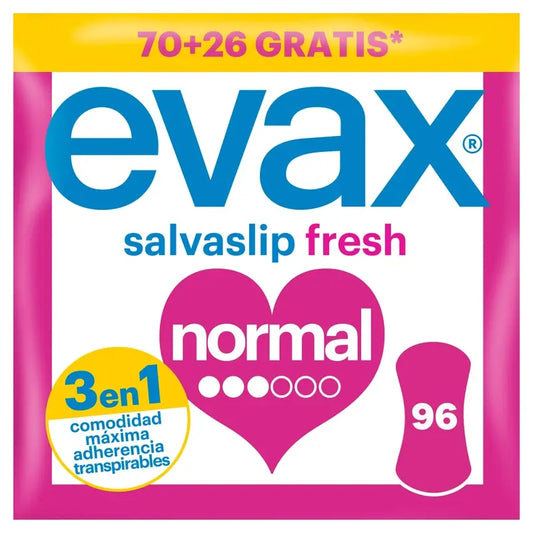 Evax Normal, No Odor System, 96 unités de protège-slips