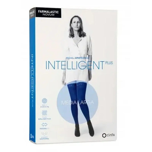 Farmalastic Novum Intelligent Stocking Taille Plus Bas long Anthracite, Taille 5