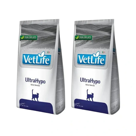 Farmina Vet Life Cat Ultrahypo 5Kg, nourriture pour chats, paquet de 2