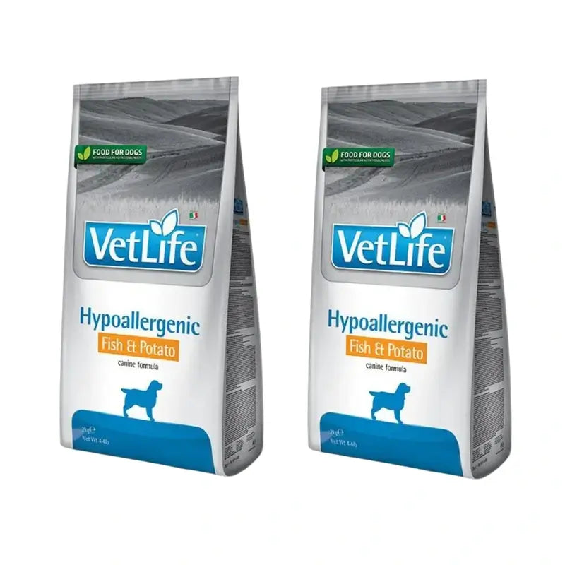 Farmina Vet Life Dog Hypoallergenic Fish 12Kg, nourriture pour chien, paquet de 2