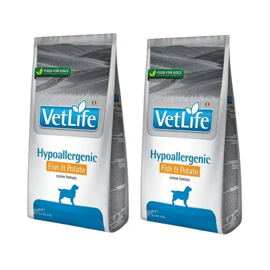 Farmina Vet Life Dog Hypoallergenic Fish 2Kg, nourriture pour chien, paquet de 2