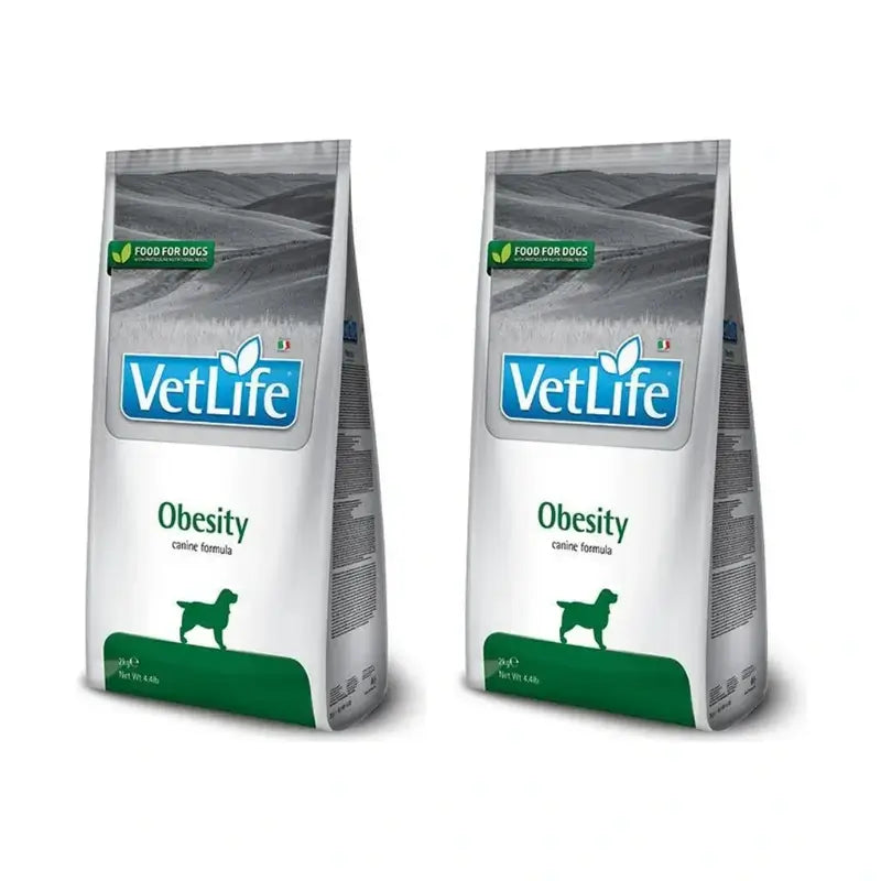Farmina Vet Life Dog Obesity 12Kg, nourriture pour chiens, paquet de 2