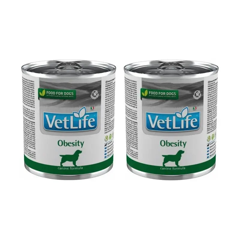 Farmina Vet Natural Diet Dog Obesity 6X300Gr, nourriture humide pour chiens, paquet de 2