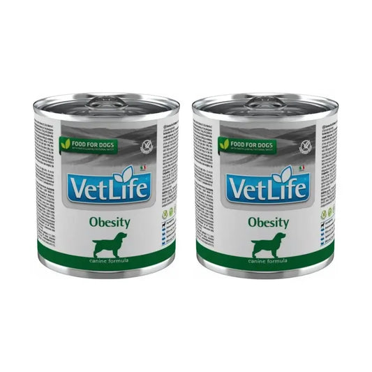 Farmina Vet Natural Diet Dog Obesity 6X300Gr, nourriture humide pour chiens, paquet de 2