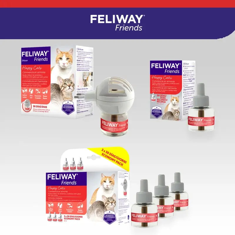 Ceva Feliway Friends Diffuseur + Recharge 48 ml